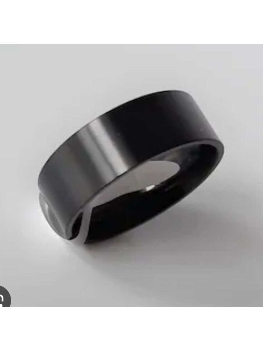 Black Metal Ring Size 7  Mens Or Womens New Unisex